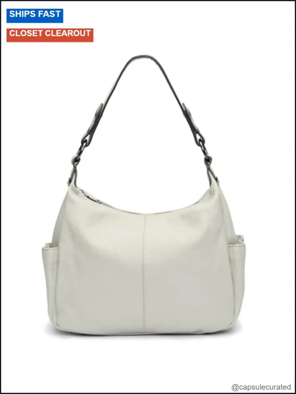 Genuine Leather Hobo Bag Crossbody Shoulder Purse Adjustable Strap Work Casual